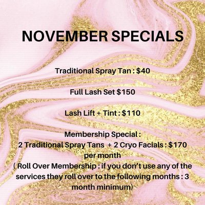 November specials