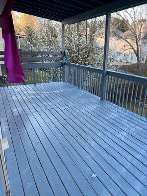 Deck fixed and painted