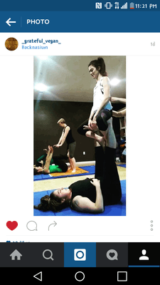 Monday Nights are Acro nights in the mini studio upstairs! Learn to fly from 6 to 7:30.