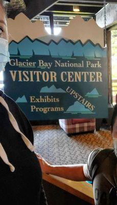 Glacier Bay National Park Visitor Center is on the second floor of the Glacier Bay Lodge. July 31, 2021