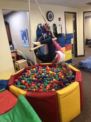 The ball pit.