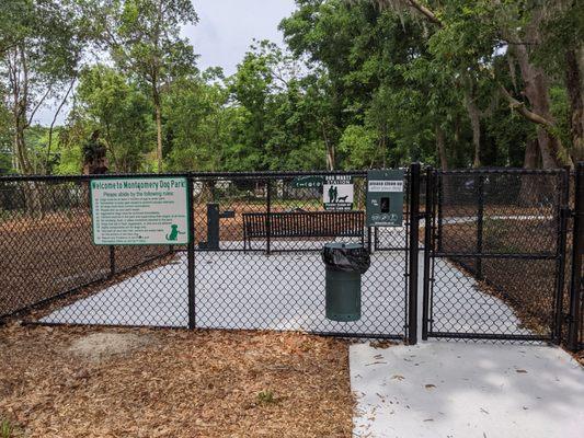 Dog park entrance