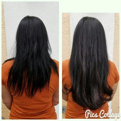 Hair extensions,  cut and color to perfection!