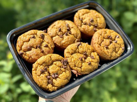 Pumpkin chocolate chip! They make a pumpkin chocolate chip cookie as well that's phenomenal!