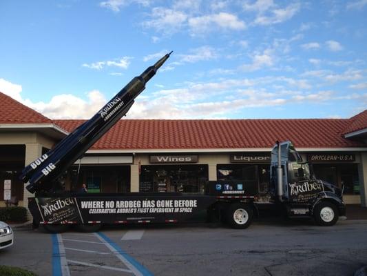 The Ardbeg Rocket stops by the store in December. (One of only two stops made in South Florida in 2012)  http://vimeo.com/533653