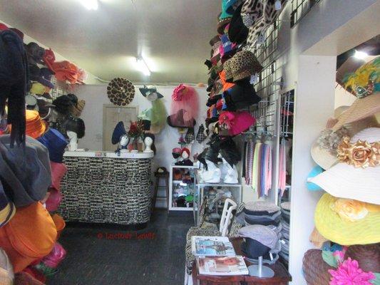 Interior of Harlem's Heaven Hat Boutique in New York City Dec. 2016