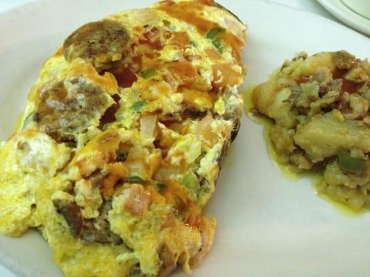 Jambalaya omelette