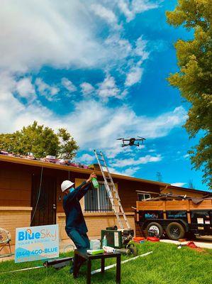 Drone inspections for hail damage