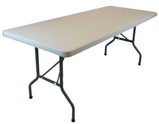 Plastic Tables available in: 4 Ft., 6 Ft., and 8 Ft. - Best prices available!