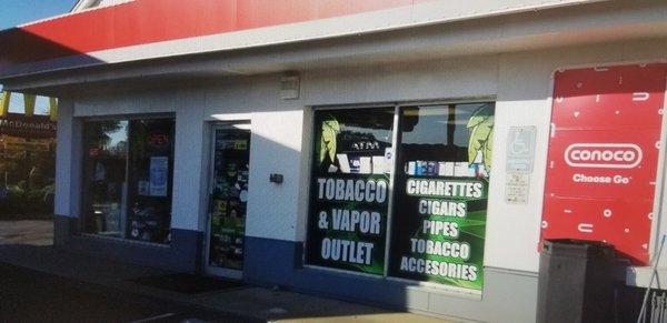 We sell Vapor, Tobacco,  Cigarettes, Cigars.