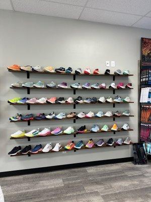 Female shoe wall