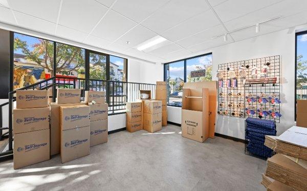 Moving boxes in all sizes at West Coast Self-Storage Del Sur in San Diego, CA