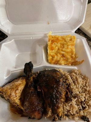 Jerk Chicken and Mac and Cheese - $15