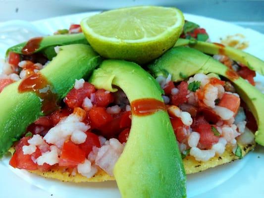 Tostada de Pescado.