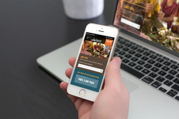 Polynesian Cultural Center - PXP Portfolio Mobile Website Designer