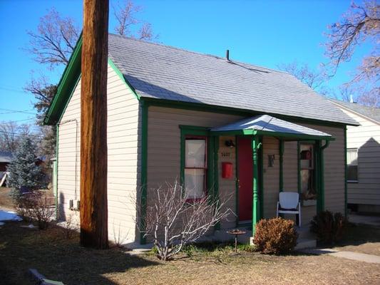 I converted this tiny 350 sf house to 1700 sf two story classic.