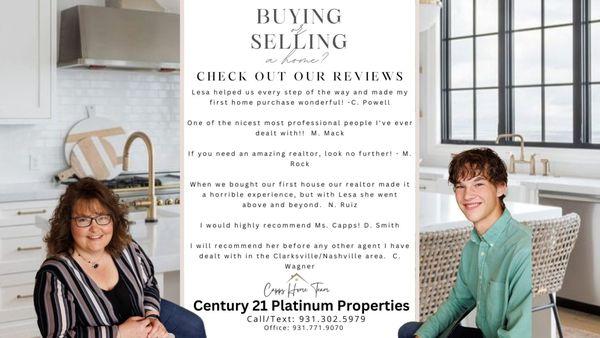 Lesa Capps -  Century 21 Platinum Properties