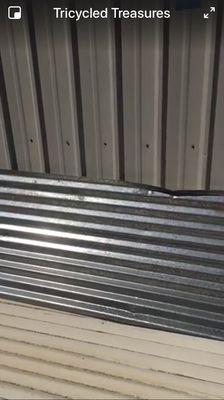 Galvanized metal siding. 12 ft long