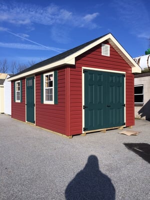 10x16 Vinyl sided classic Cottage at Glick's