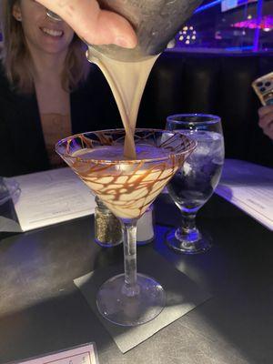 Chocolate desert cocktail