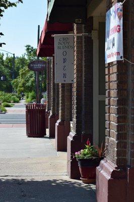 Entrance to our shop