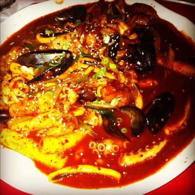 Spicy seafood stew