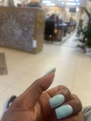 Lol these are my long nails .... I can't make this up