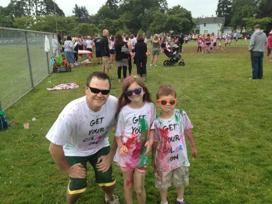 Kids and I at the Salem art fair Fun Run