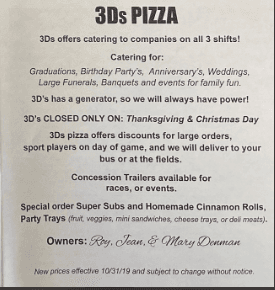 Apostrophes are for possessive, not plural. It should be parties and anniversaries. They also can't decide between 3Ds and 3D's.