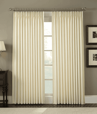 Pinch Pleated Drapes @ www.WindowToppers.com