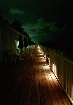 Boardwalk at night