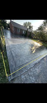 Stamped Concrete Driveway