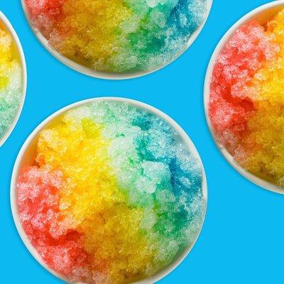 Up to 3 Flavors included in every Original Snowie! Or try our "Rainbow" Specialty Snowie ft a candy Rainbow Belt!