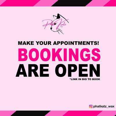 Book those appointments and get flewed out !