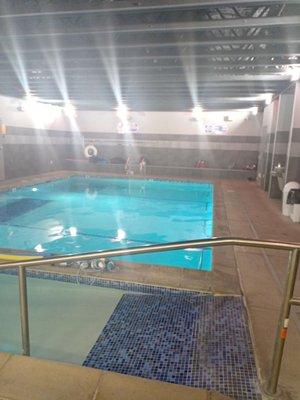 Part of the indoor pool; some of it is not shown because it was in use at the time of the photo. The room was pleasantly warm.