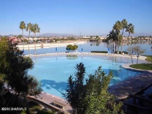 Sandy Beach at Val Vista Lakes Clubhouse