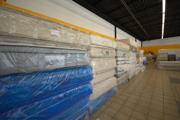 some of our huge mattress inventory