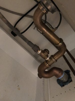 New piping for underneath kitchen sink