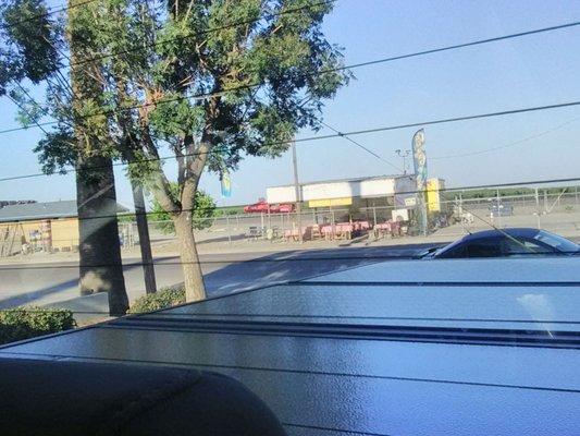 Menudo across the street!