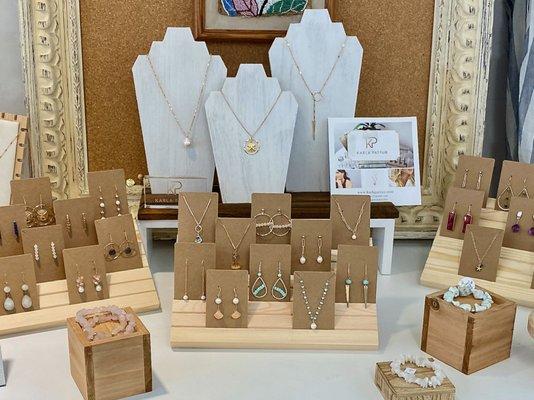 We also carry beautiful handmade jewelry created by local artisans.