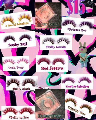 100% cruelty-free mink colored lashes