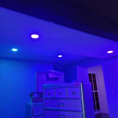 Color changing recessed smart LED