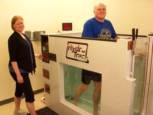 Aquatic Therapy in the Hydrotrack underwater treadmill system