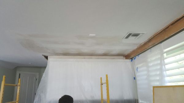 Drywall repair after fix