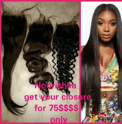 Lace closure in stock