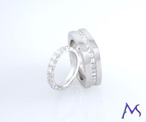 Custom design jewelry in platinum & 18k with VVS stones