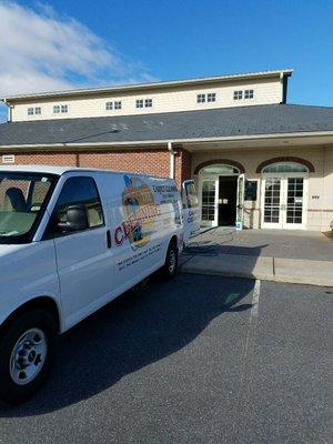 Oakridge NC Townhall carpet cleaning done on 1/25/2017