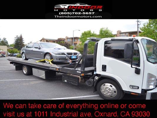 We know everybody gets busy with work, family or even just watching a tv show. We will deliver the vehicle to your home.