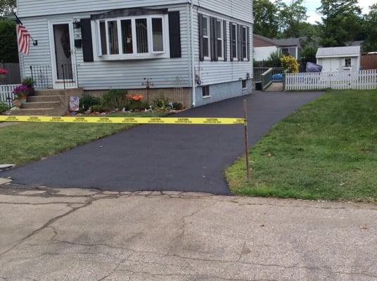 New driveway installed