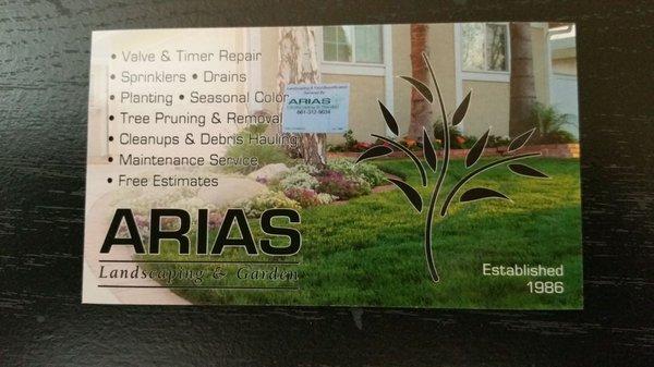 Arias Landscape and Gardening